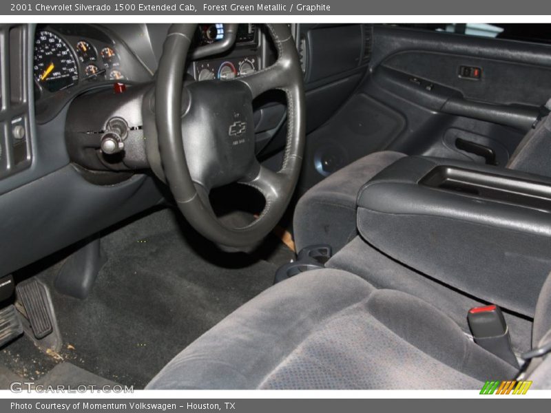 Forest Green Metallic / Graphite 2001 Chevrolet Silverado 1500 Extended Cab