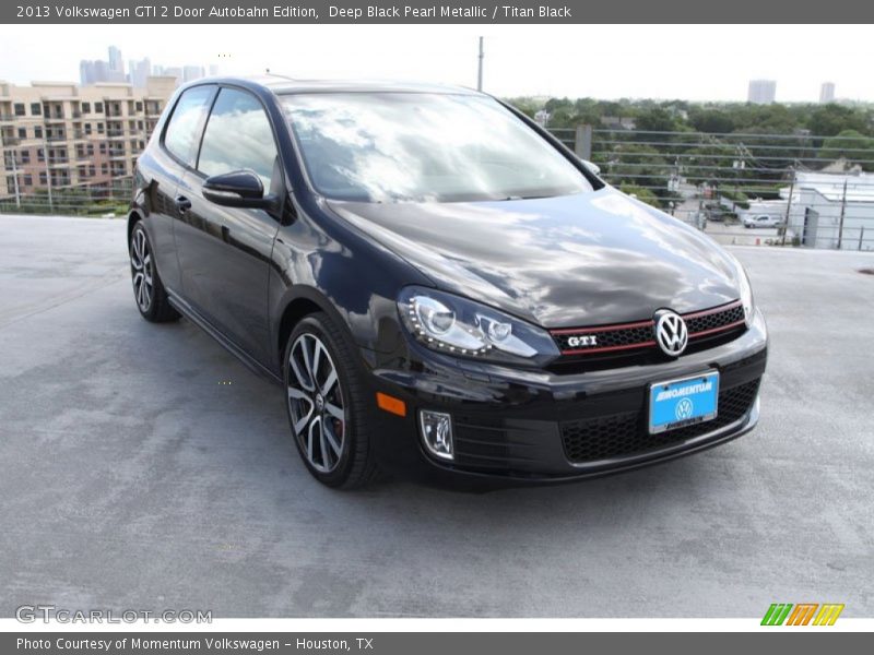 Deep Black Pearl Metallic / Titan Black 2013 Volkswagen GTI 2 Door Autobahn Edition