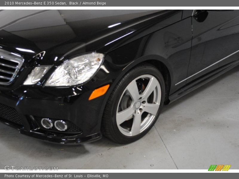 Black / Almond Beige 2010 Mercedes-Benz E 350 Sedan