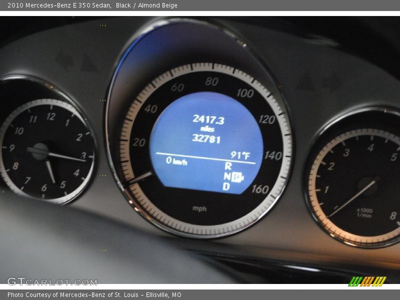 Black / Almond Beige 2010 Mercedes-Benz E 350 Sedan