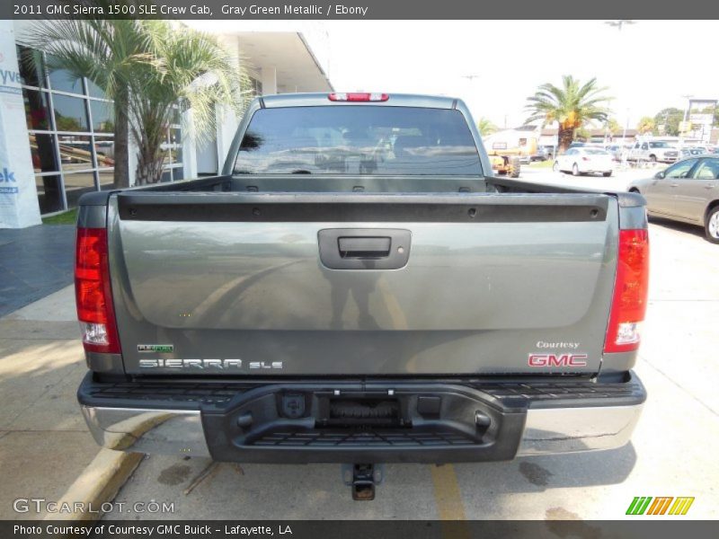 Gray Green Metallic / Ebony 2011 GMC Sierra 1500 SLE Crew Cab