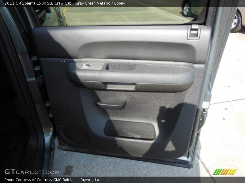 Gray Green Metallic / Ebony 2011 GMC Sierra 1500 SLE Crew Cab