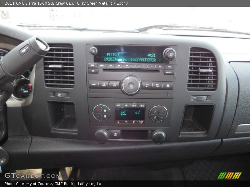 Gray Green Metallic / Ebony 2011 GMC Sierra 1500 SLE Crew Cab