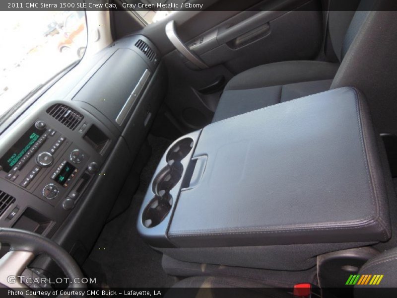 Gray Green Metallic / Ebony 2011 GMC Sierra 1500 SLE Crew Cab