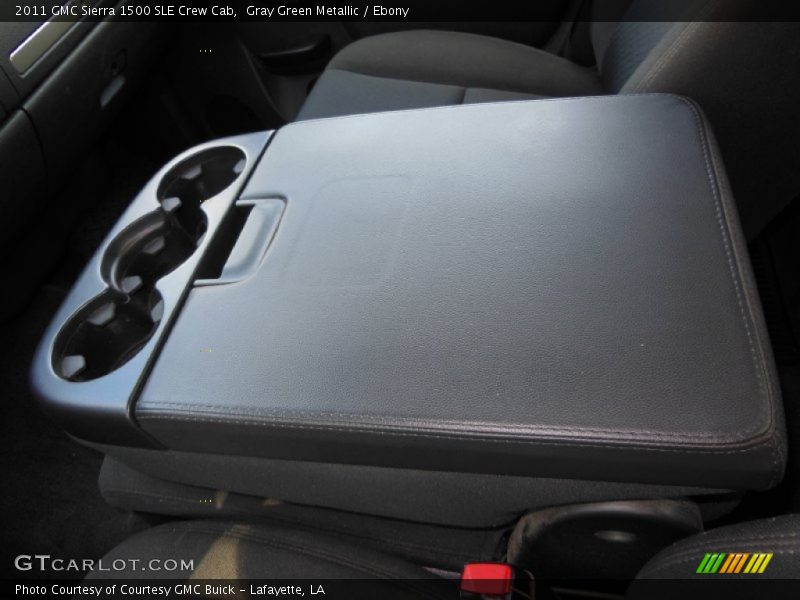 Gray Green Metallic / Ebony 2011 GMC Sierra 1500 SLE Crew Cab