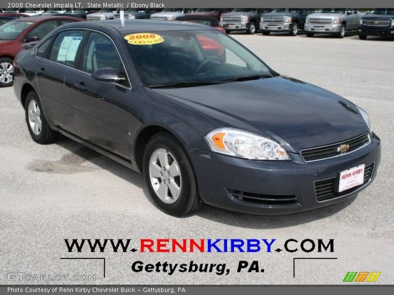 Slate Metallic / Ebony Black 2008 Chevrolet Impala LT
