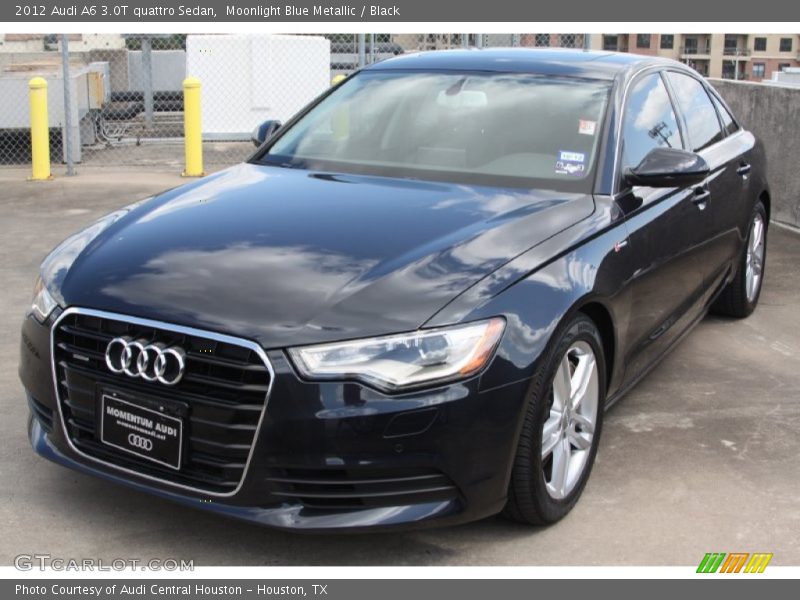 Moonlight Blue Metallic / Black 2012 Audi A6 3.0T quattro Sedan