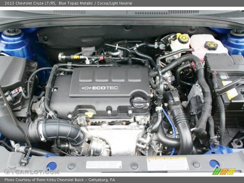  2013 Cruze LT/RS Engine - 1.4 Liter DI Turbocharged DOHC 16-Valve VVT 4 Cylinder