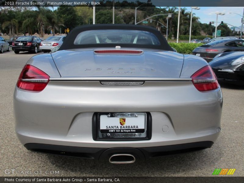 Platinum Silver Metallic / Black 2013 Porsche Boxster