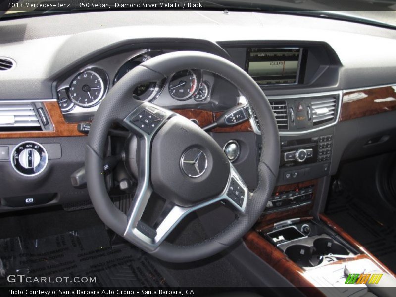 Diamond Silver Metallic / Black 2013 Mercedes-Benz E 350 Sedan