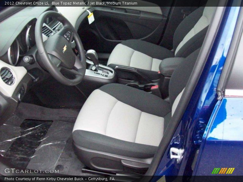 Blue Topaz Metallic / Jet Black/Medium Titanium 2012 Chevrolet Cruze LS