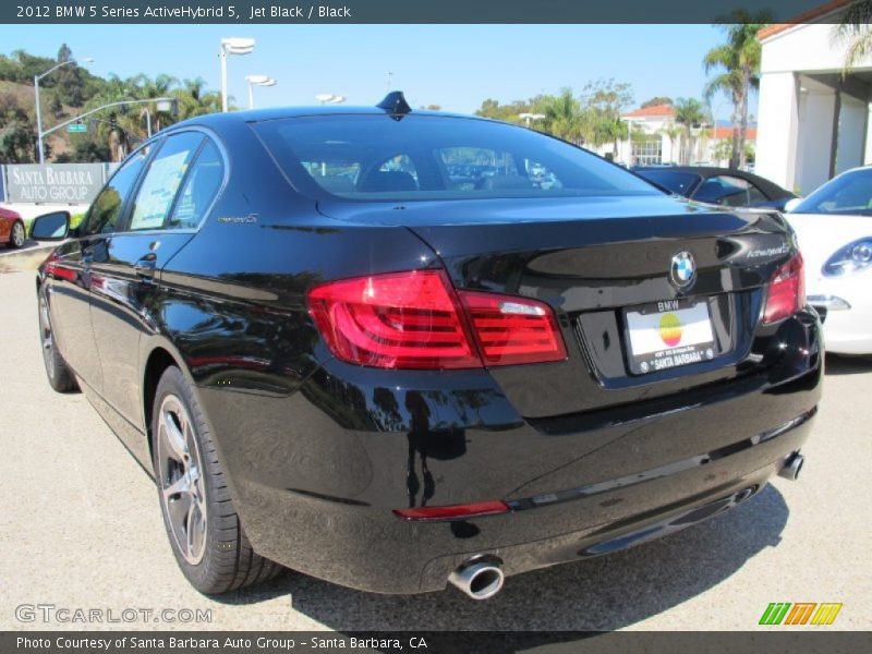 Jet Black / Black 2012 BMW 5 Series ActiveHybrid 5