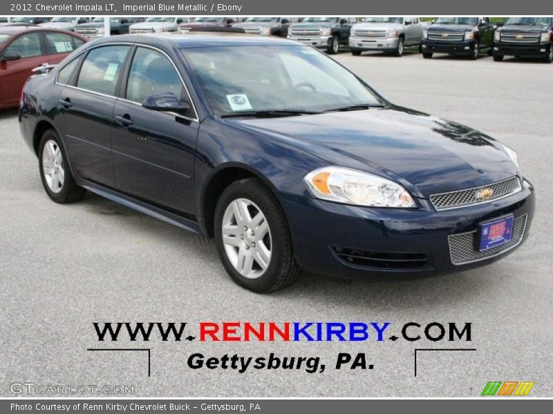 Imperial Blue Metallic / Ebony 2012 Chevrolet Impala LT