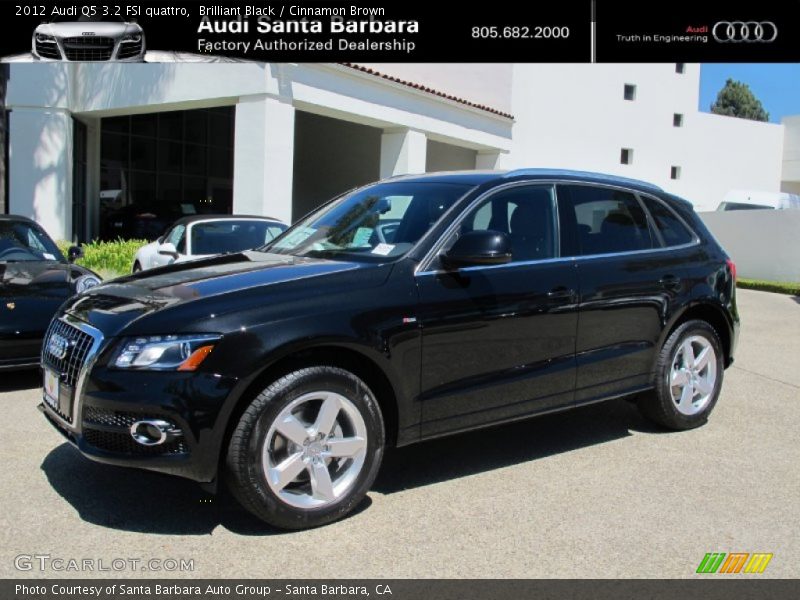 Brilliant Black / Cinnamon Brown 2012 Audi Q5 3.2 FSI quattro