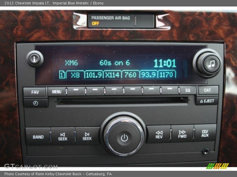 Imperial Blue Metallic / Ebony 2012 Chevrolet Impala LT