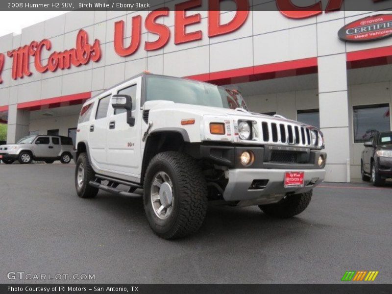 Birch White / Ebony Black 2008 Hummer H2 SUV
