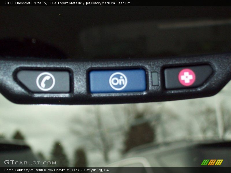Blue Topaz Metallic / Jet Black/Medium Titanium 2012 Chevrolet Cruze LS