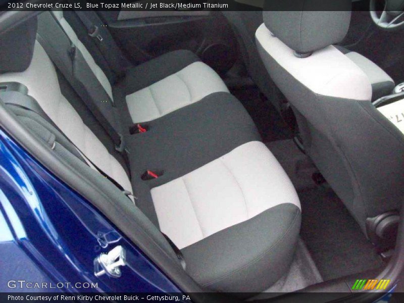 Blue Topaz Metallic / Jet Black/Medium Titanium 2012 Chevrolet Cruze LS