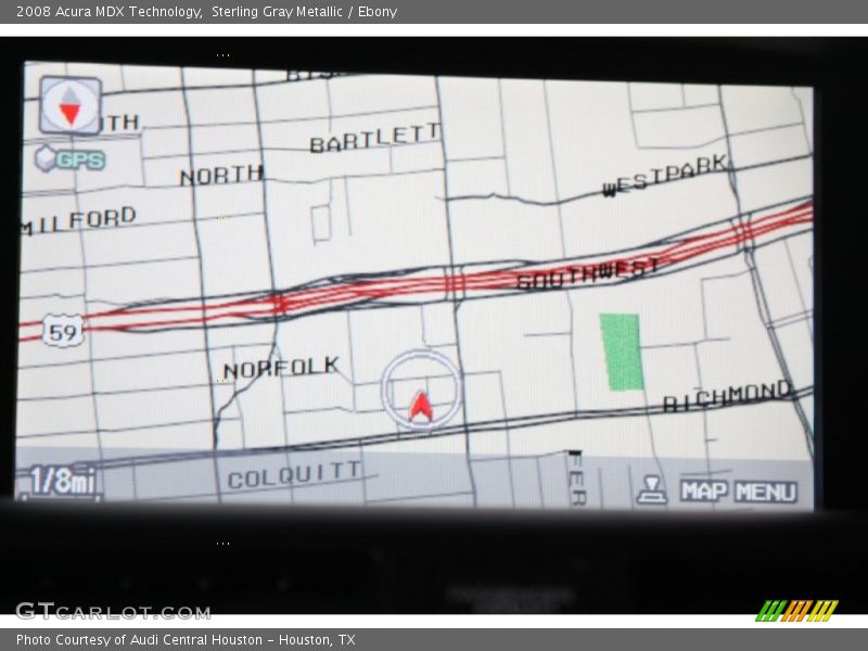 Sterling Gray Metallic / Ebony 2008 Acura MDX Technology