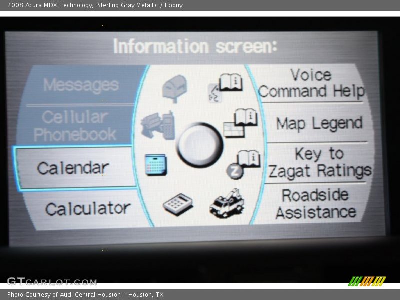 Sterling Gray Metallic / Ebony 2008 Acura MDX Technology