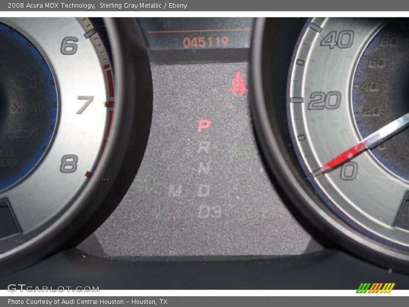 Sterling Gray Metallic / Ebony 2008 Acura MDX Technology