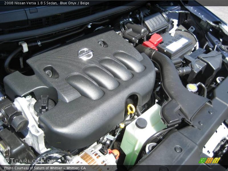 Blue Onyx / Beige 2008 Nissan Versa 1.8 S Sedan