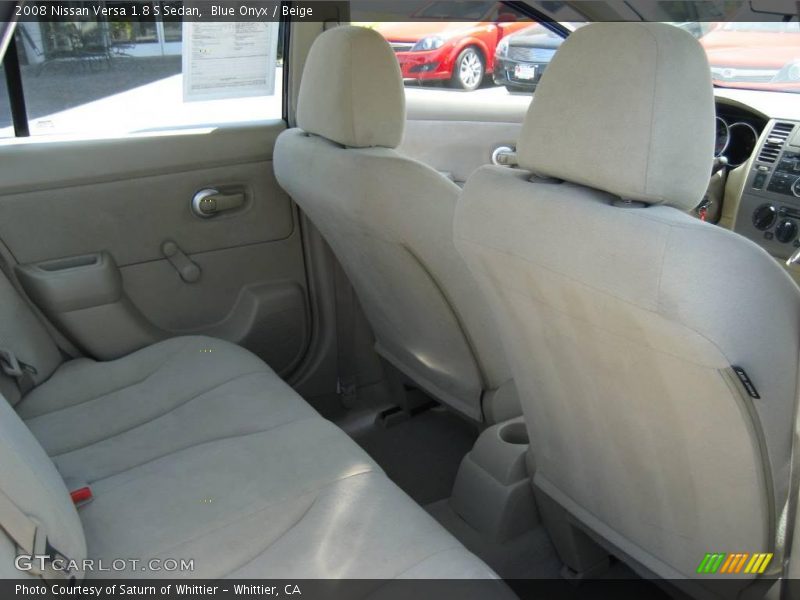 Blue Onyx / Beige 2008 Nissan Versa 1.8 S Sedan