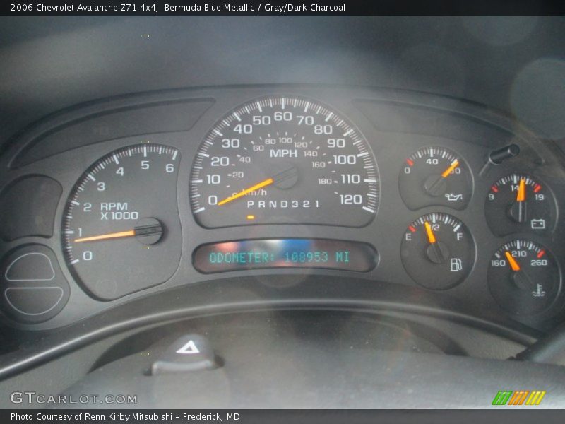 Bermuda Blue Metallic / Gray/Dark Charcoal 2006 Chevrolet Avalanche Z71 4x4