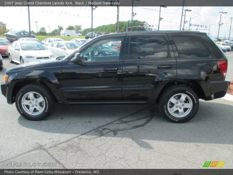 Black / Medium Slate Gray 2007 Jeep Grand Cherokee Laredo 4x4