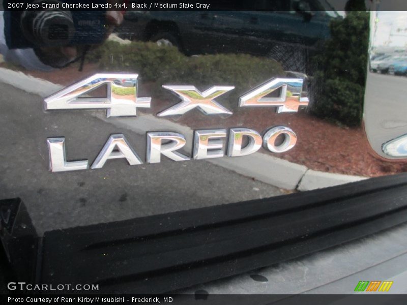 Black / Medium Slate Gray 2007 Jeep Grand Cherokee Laredo 4x4