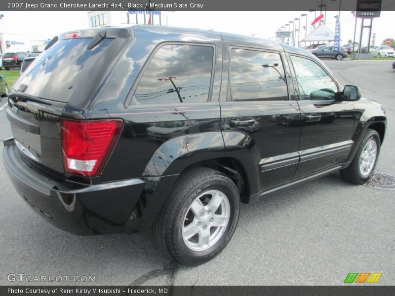 Black / Medium Slate Gray 2007 Jeep Grand Cherokee Laredo 4x4