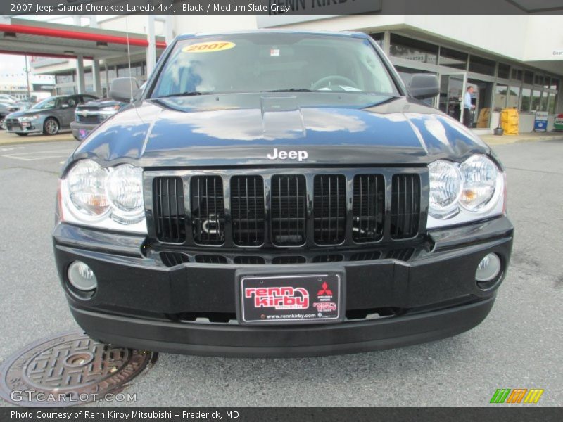 Black / Medium Slate Gray 2007 Jeep Grand Cherokee Laredo 4x4