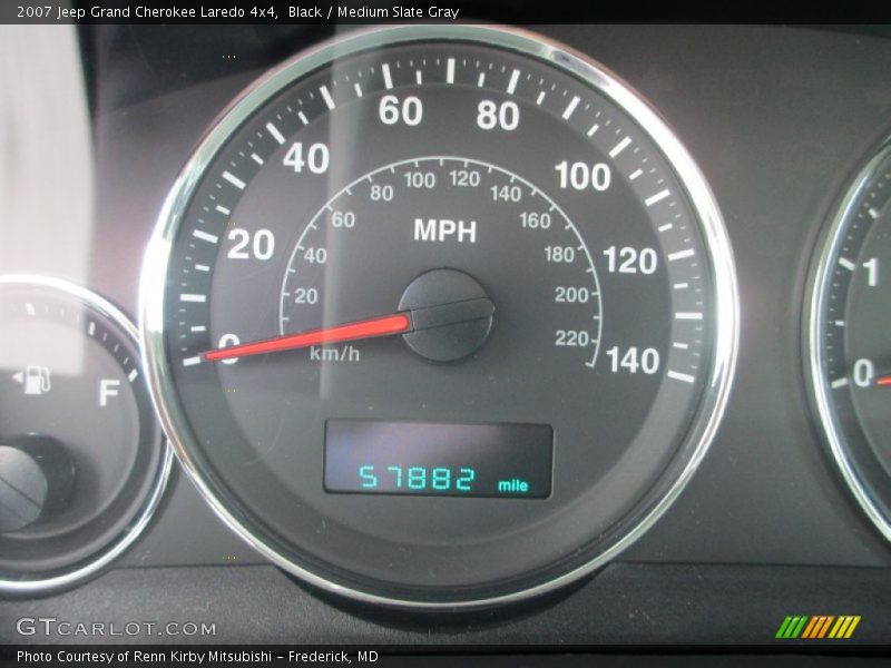 Black / Medium Slate Gray 2007 Jeep Grand Cherokee Laredo 4x4