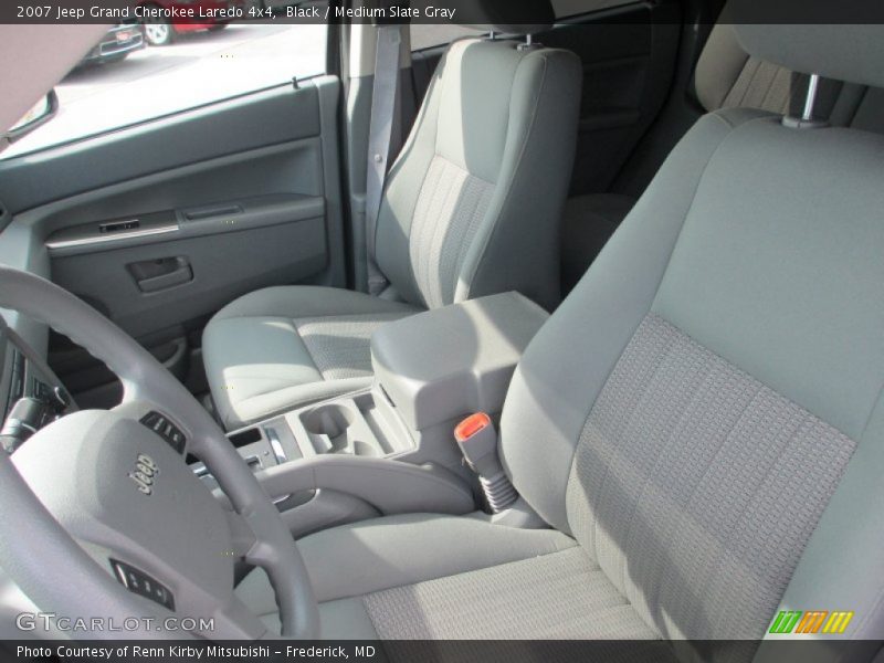 Black / Medium Slate Gray 2007 Jeep Grand Cherokee Laredo 4x4