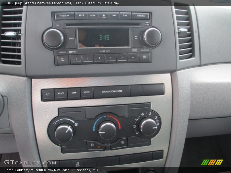 Black / Medium Slate Gray 2007 Jeep Grand Cherokee Laredo 4x4