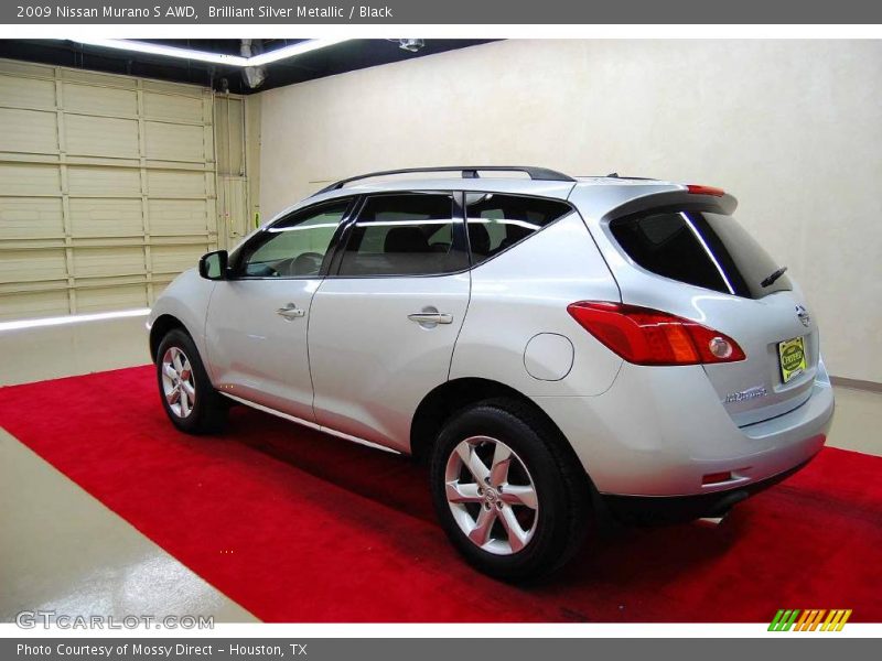 Brilliant Silver Metallic / Black 2009 Nissan Murano S AWD