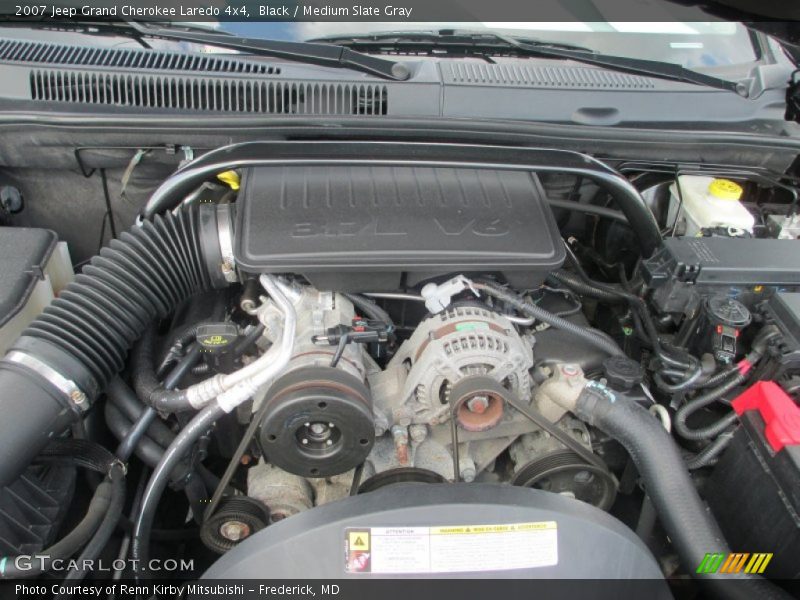 Black / Medium Slate Gray 2007 Jeep Grand Cherokee Laredo 4x4