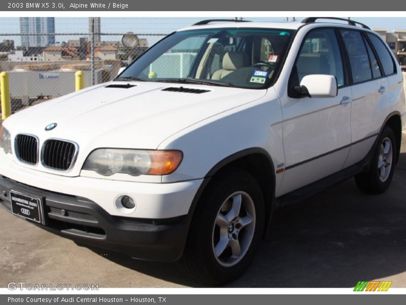Alpine White / Beige 2003 BMW X5 3.0i