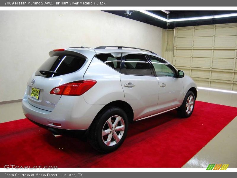 Brilliant Silver Metallic / Black 2009 Nissan Murano S AWD