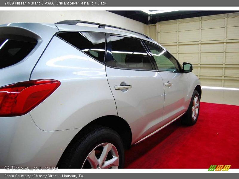 Brilliant Silver Metallic / Black 2009 Nissan Murano S AWD