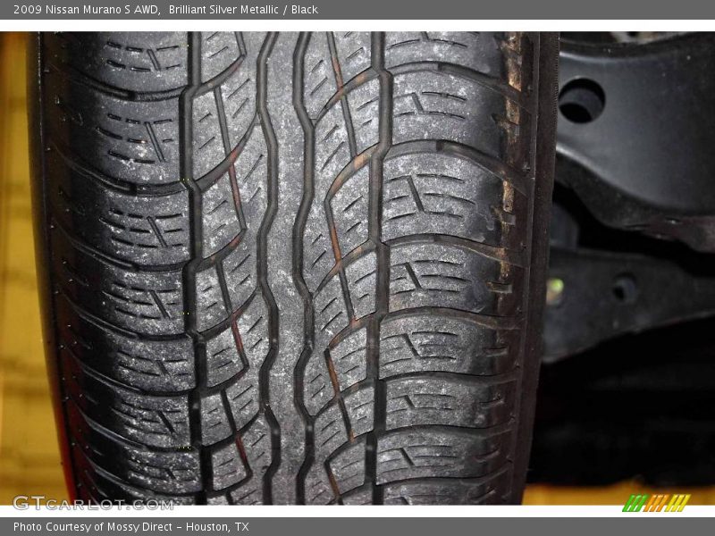 Brilliant Silver Metallic / Black 2009 Nissan Murano S AWD