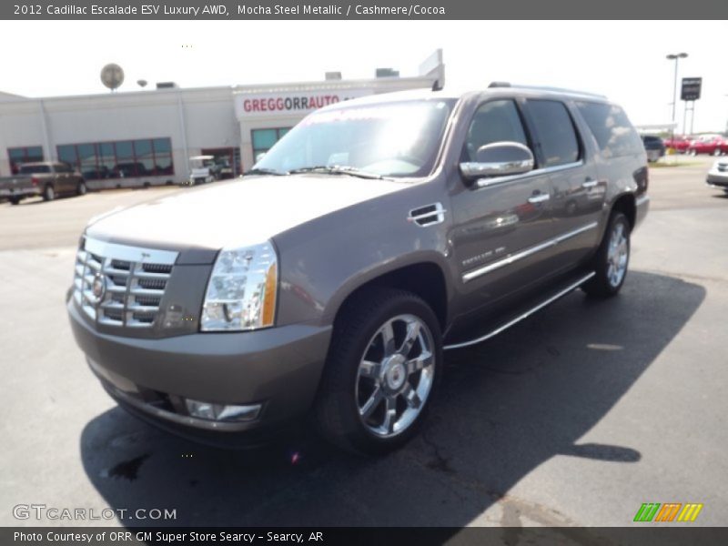 Mocha Steel Metallic / Cashmere/Cocoa 2012 Cadillac Escalade ESV Luxury AWD
