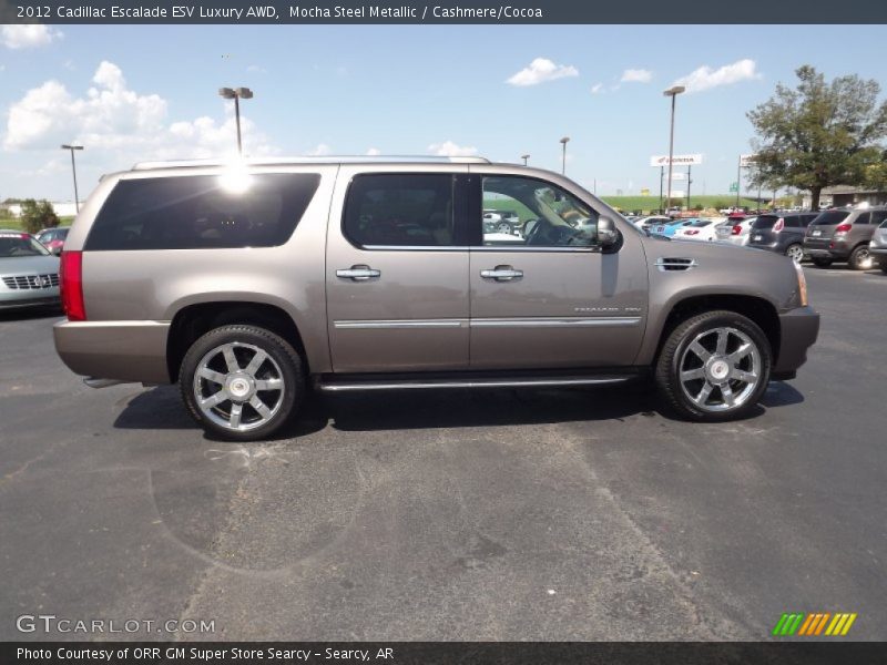 Mocha Steel Metallic / Cashmere/Cocoa 2012 Cadillac Escalade ESV Luxury AWD