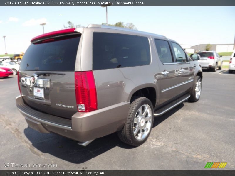 Mocha Steel Metallic / Cashmere/Cocoa 2012 Cadillac Escalade ESV Luxury AWD