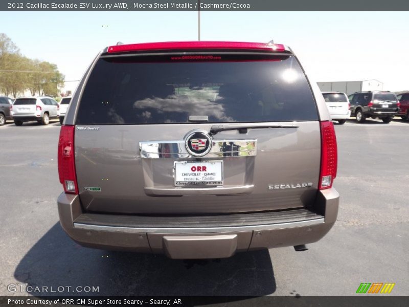 Mocha Steel Metallic / Cashmere/Cocoa 2012 Cadillac Escalade ESV Luxury AWD