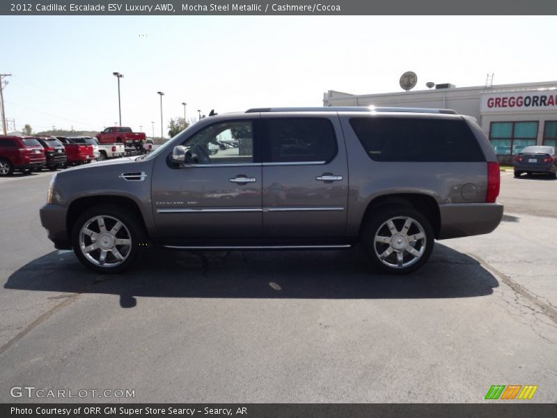 Mocha Steel Metallic / Cashmere/Cocoa 2012 Cadillac Escalade ESV Luxury AWD