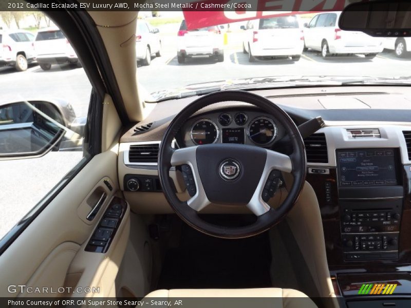Mocha Steel Metallic / Cashmere/Cocoa 2012 Cadillac Escalade ESV Luxury AWD