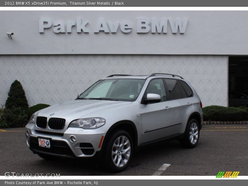 Titanium Silver Metallic / Black 2012 BMW X5 xDrive35i Premium