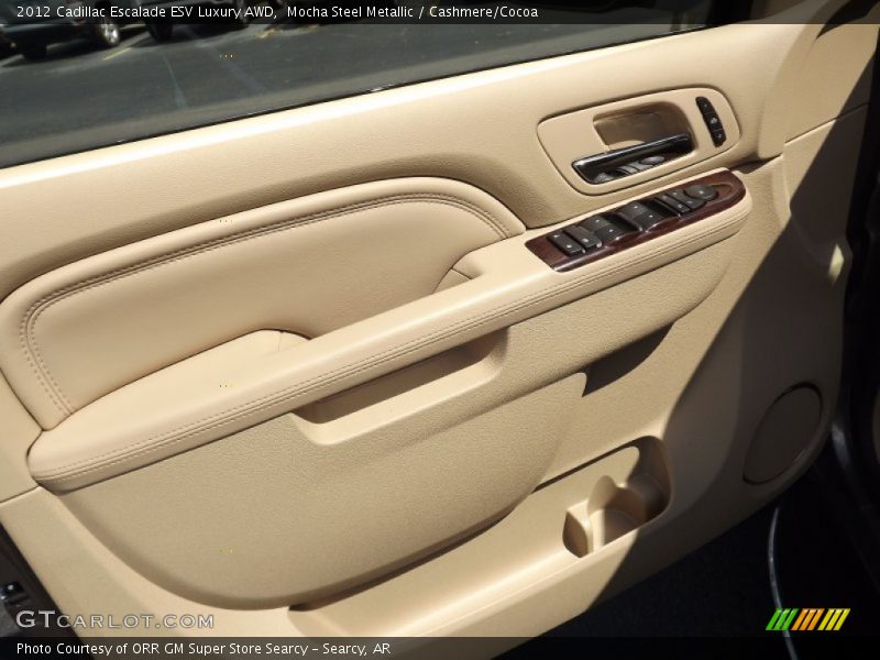 Mocha Steel Metallic / Cashmere/Cocoa 2012 Cadillac Escalade ESV Luxury AWD