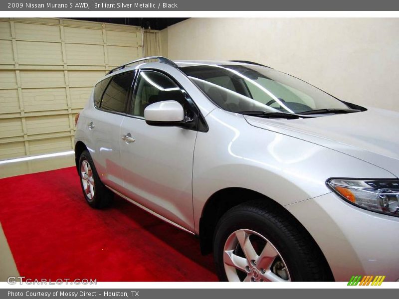 Brilliant Silver Metallic / Black 2009 Nissan Murano S AWD
